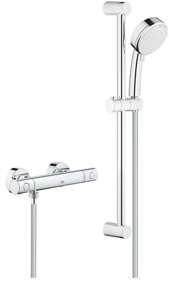 Grohe Tempesta Cosmopolitan 100 brusesæt med Grohtherm 800 Cosmopolitan brusearmatur, krom